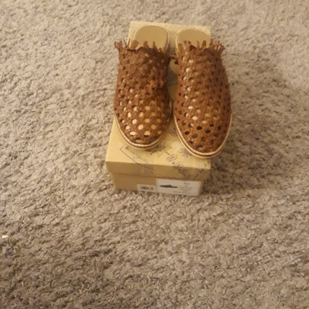 Free People Woven Mules